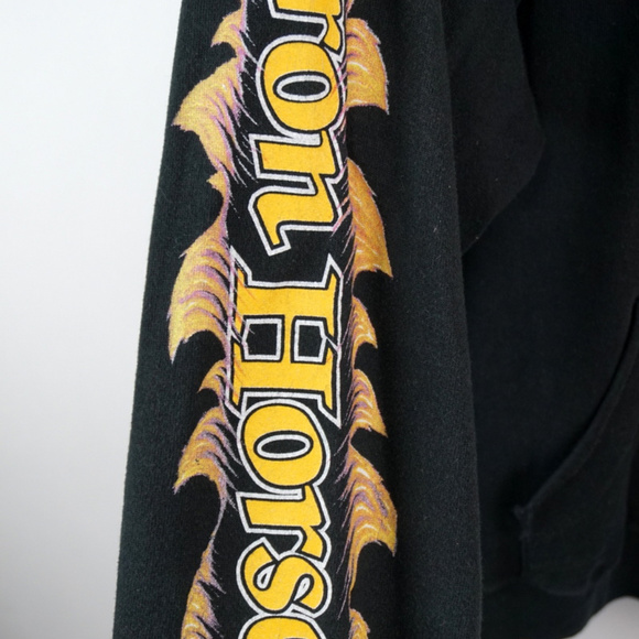 VTG Iron Horse Saloon Bike Week 1994 Zip Hoodie - Picture 3 of 5